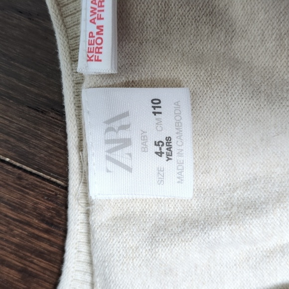 Zara Girls Cardigan Size 4-5 Years - Picture 2 of 6